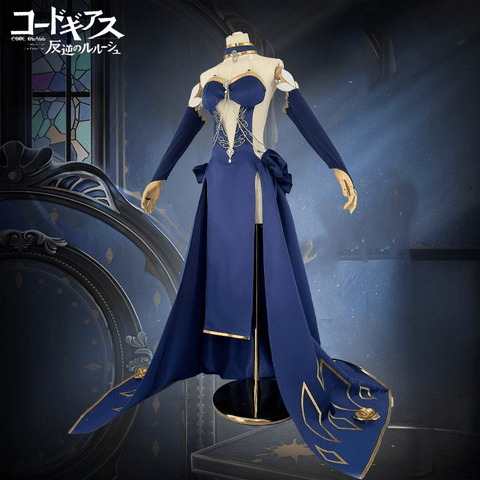 Code Geass C.C. Chess Banquet Cosplay Costume Full Set - Coscosmos