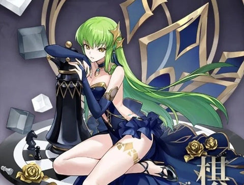 Code Geass C.C. Chess Banquet Cosplay Costume Full Set - Coscosmos