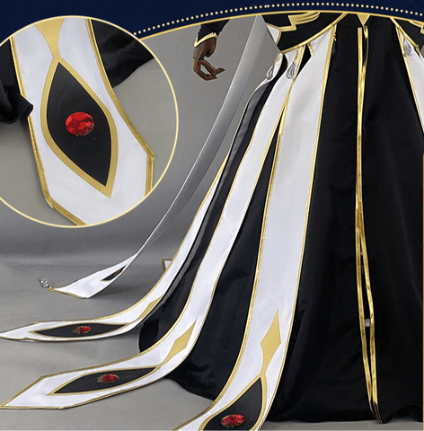 Code Geass: Lelouch of the Rebellion C.C. White Queen Cosplay Costume - Coscosmos