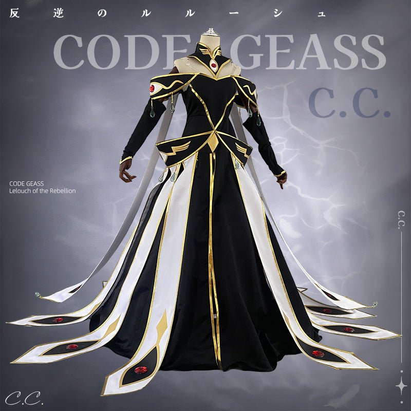 Code Geass: Lelouch of the Rebellion C.C. White Queen Cosplay Costume - Coscosmos