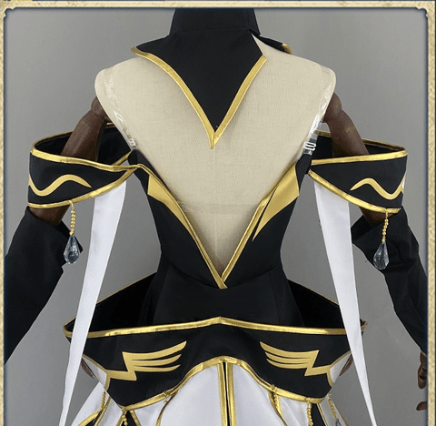 Code Geass: Lelouch of the Rebellion C.C. White Queen Cosplay Costume - Coscosmos