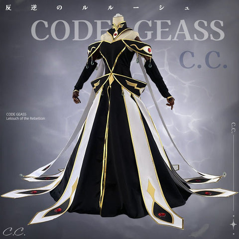 Code Geass: Lelouch of the Rebellion C.C. White Queen Cosplay Costume - Coscosmos