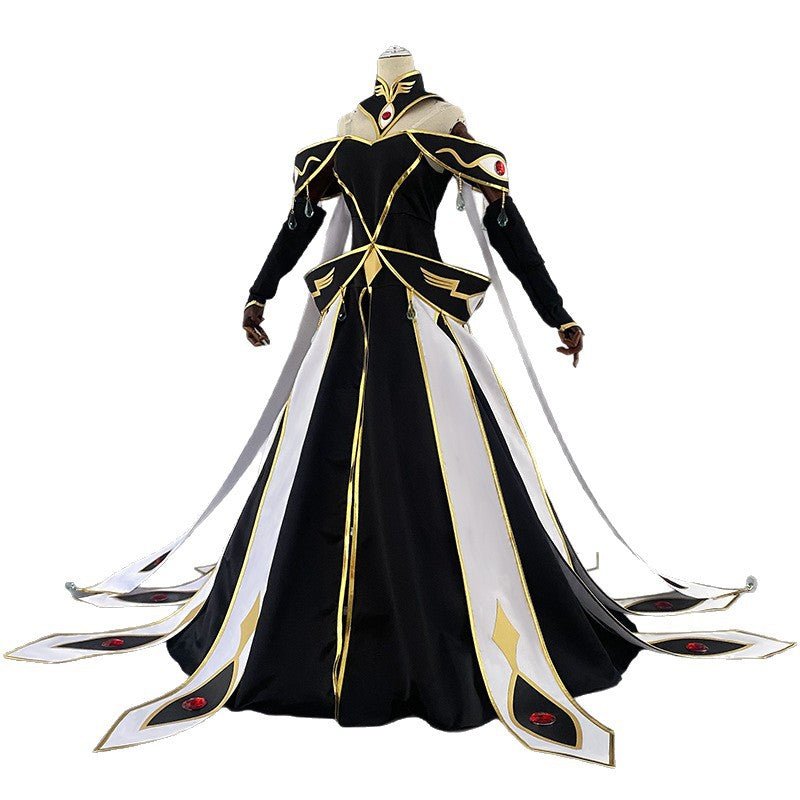 Code Geass: Lelouch of the Rebellion C.C. White Queen Cosplay Costume - Coscosmos