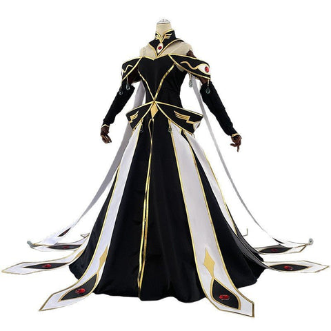 Code Geass: Lelouch of the Rebellion C.C. White Queen Cosplay Costume - Coscosmos