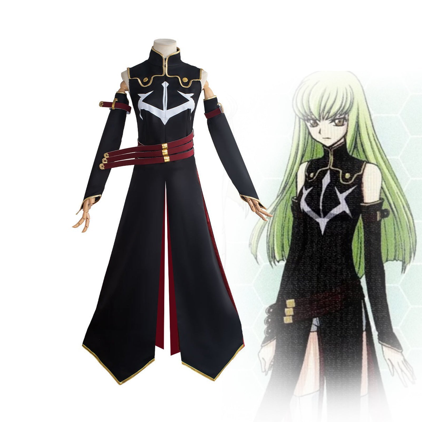 Code Geass: Lelouch of the Rebellion R2 Black Knights Cosplay Costume / C.C. Cosplay Costume / Anime Cosplay Outfit - Coscosmos