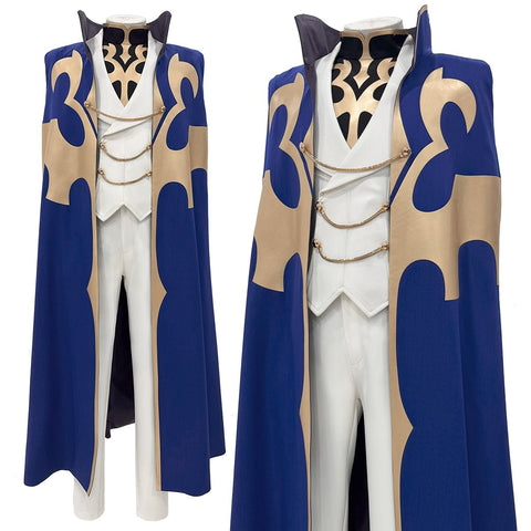 Code Geass Suzaku Kururugi Seventh Knight Uniform Cosplay Outfit - Premium Quality Anime Costume - Coscosmos