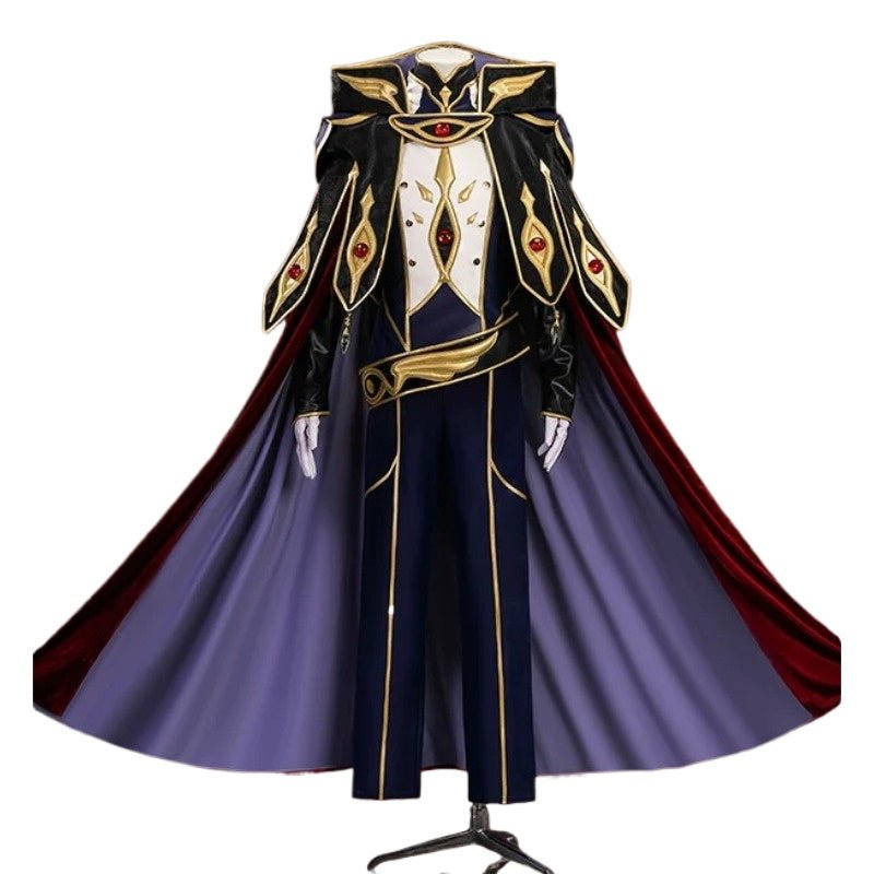 Code Geass Suzaku Kururugi Zero Knight Cosplay Costume - Coscosmos