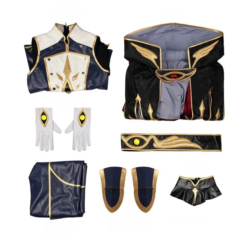 Code Geass Suzaku Kururugi Zero Knight Cosplay Costume - Coscosmos