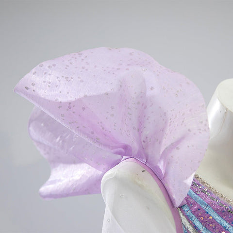 Complete Glinda Costume Set from Wicked: The Musical - Second Season Inspired Outfit，with Crown and Earrings Set - Coscosmos