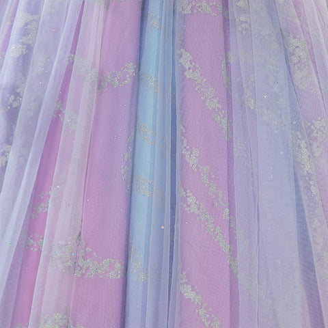 Complete Glinda Costume Set from Wicked: The Musical - Second Season Inspired Outfit，with Crown and Earrings Set - Coscosmos