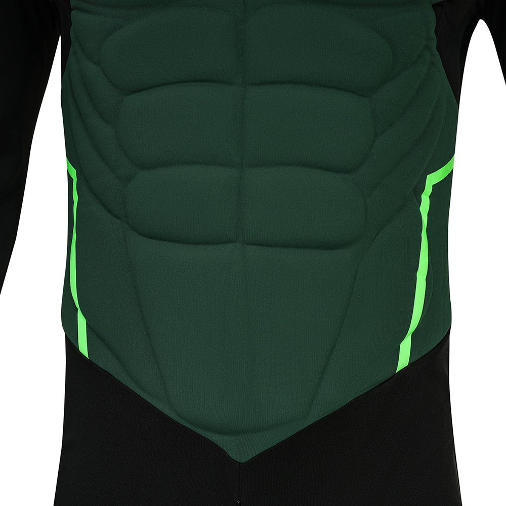 Complete Green Lantern Costume Suit - Official DC Comics Superhero Outfit with Mask - Coscosmos