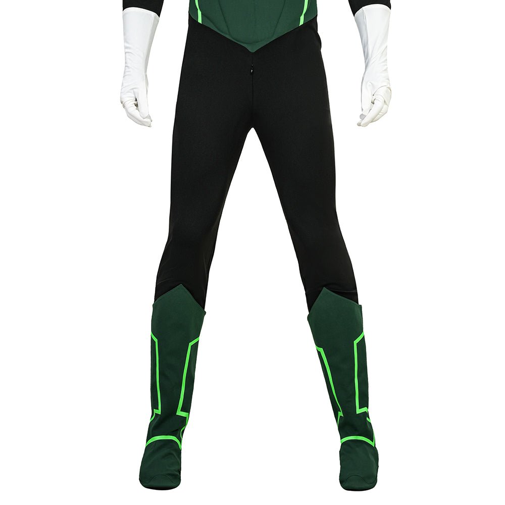 Complete Green Lantern Costume Suit - Official DC Comics Superhero Outfit with Mask - Coscosmos