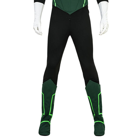 Complete Green Lantern Costume Suit - Official DC Comics Superhero Outfit with Mask - Coscosmos