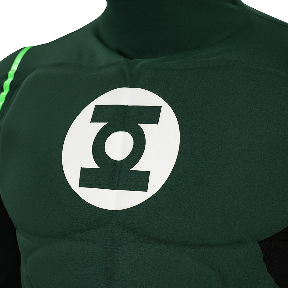 Complete Green Lantern Costume Suit - Official DC Comics Superhero Outfit with Mask - Coscosmos