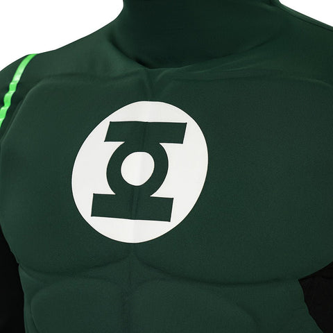 Complete Green Lantern Costume Suit - Official DC Comics Superhero Outfit with Mask - Coscosmos