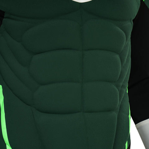 Complete Green Lantern Costume Suit - Official DC Comics Superhero Outfit with Mask - Coscosmos