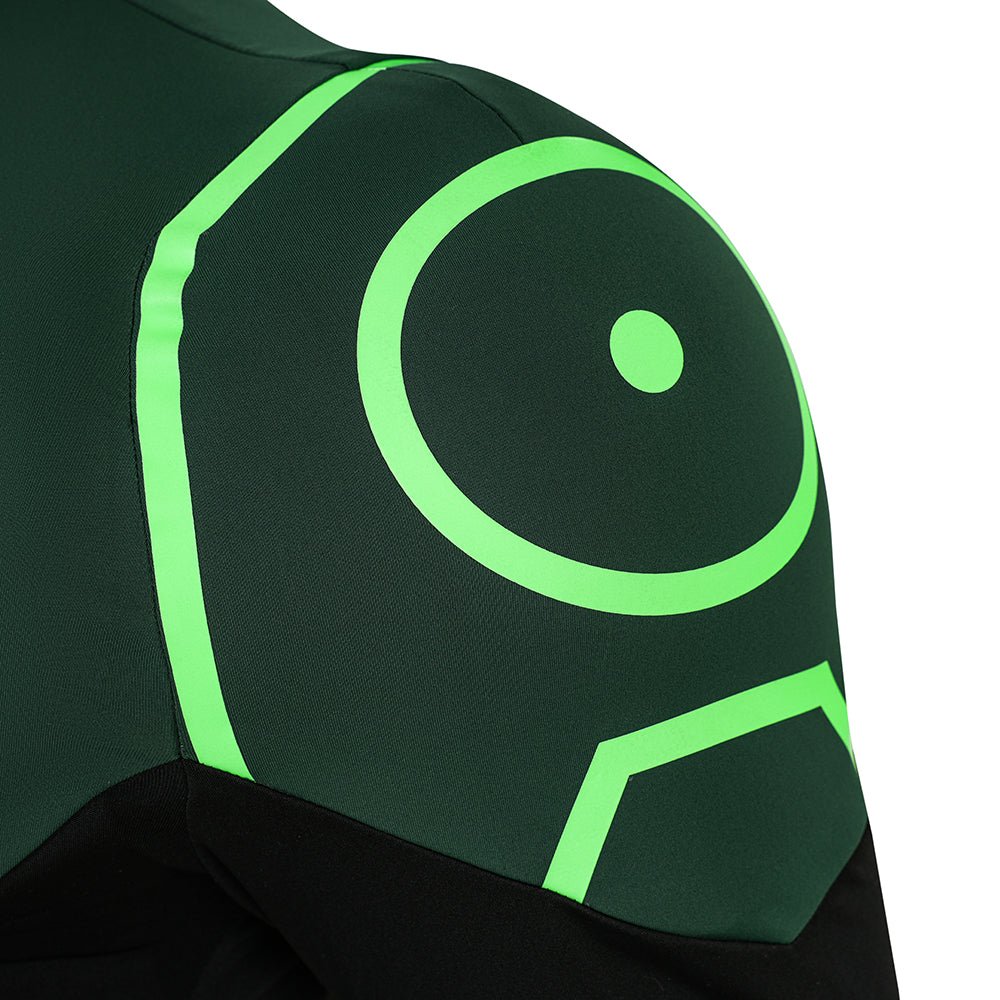 Complete Green Lantern Costume Suit - Official DC Comics Superhero Outfit with Mask - Coscosmos