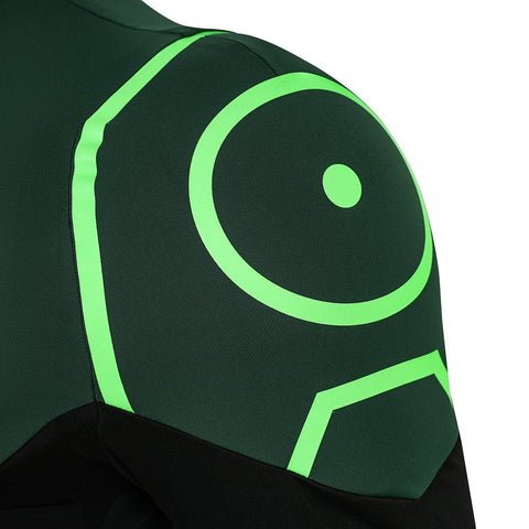 Complete Green Lantern Costume Suit - Official DC Comics Superhero Outfit with Mask - Coscosmos