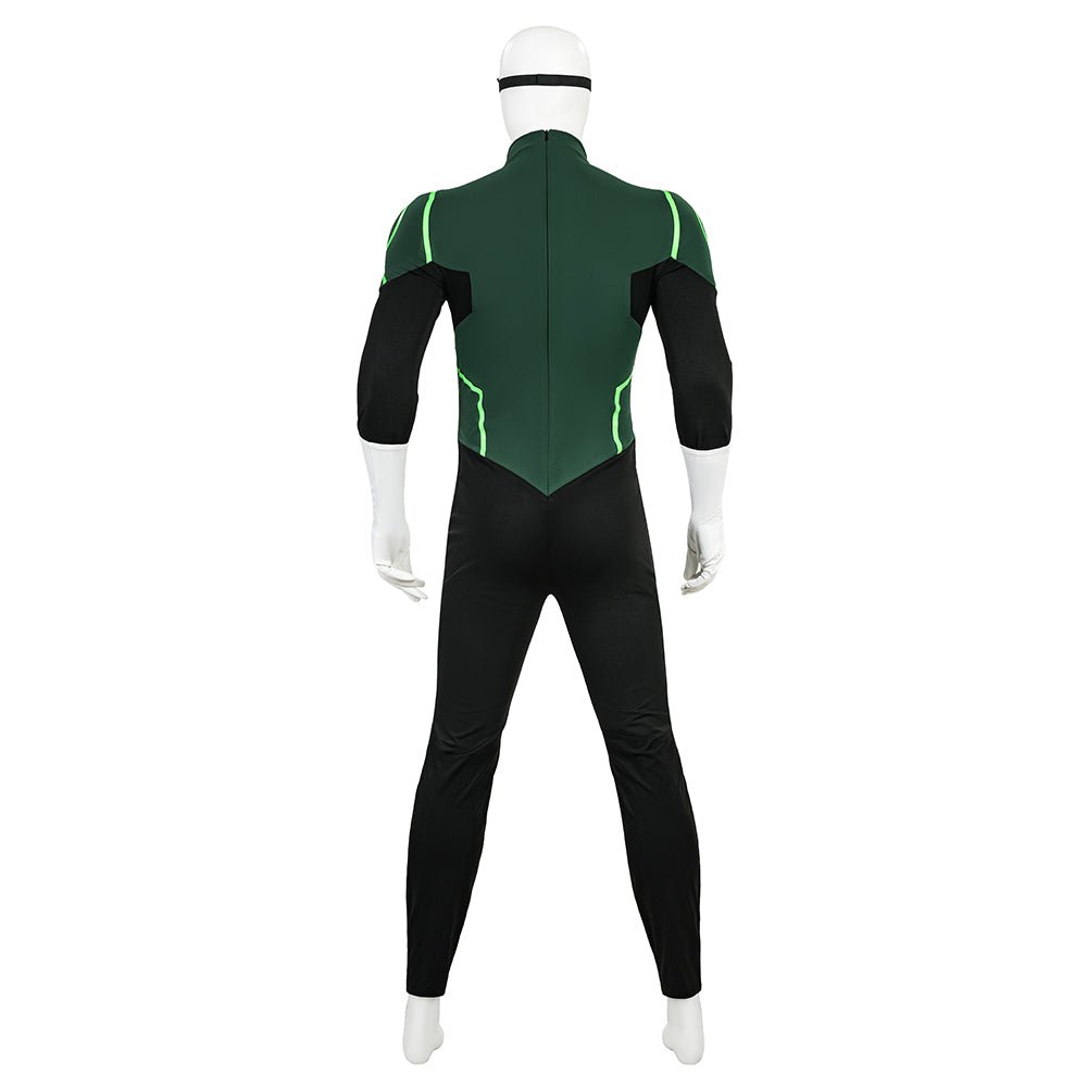 Complete Green Lantern Costume Suit - Official DC Comics Superhero Outfit with Mask - Coscosmos