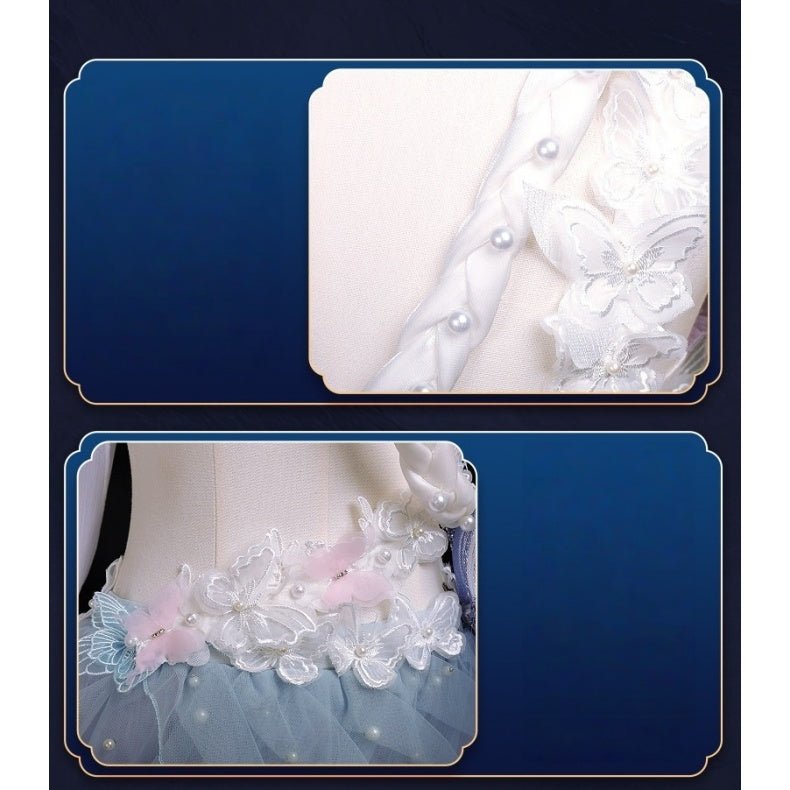 Complete Honor of Kings Haiyue Original Skin Cosplay Costume Set with Props for Women - Coscosmos