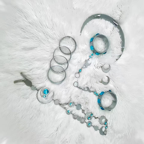 Complete Honor of Kings Haiyue Original Skin Cosplay Costume Set with Props for Women - Coscosmos