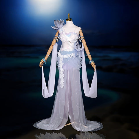Complete Honor of Kings Haiyue Original Skin Cosplay Costume Set with Props for Women - Coscosmos