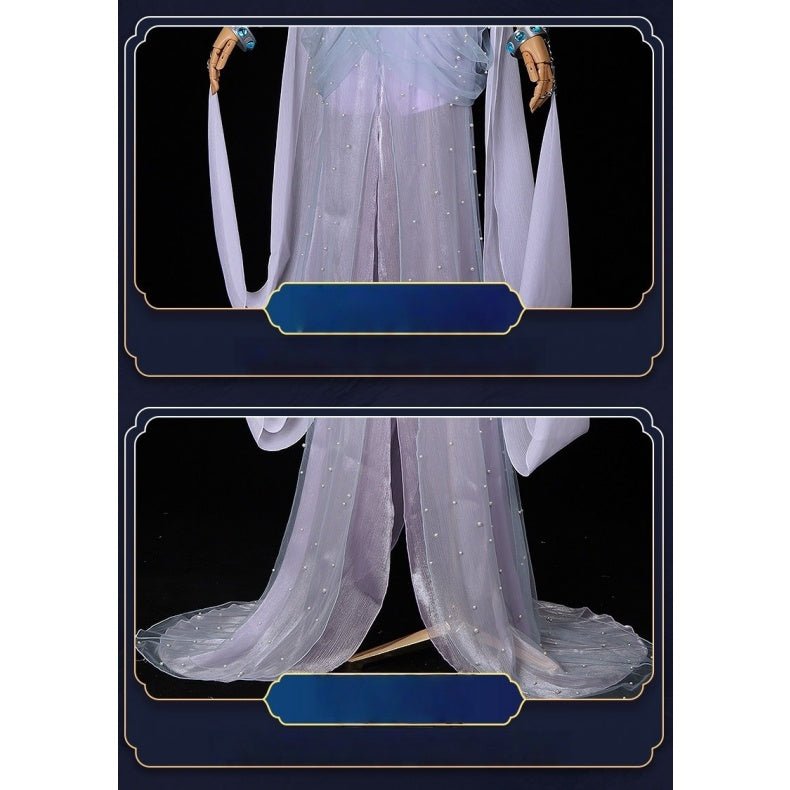 Complete Honor of Kings Haiyue Original Skin Cosplay Costume Set with Props for Women - Coscosmos