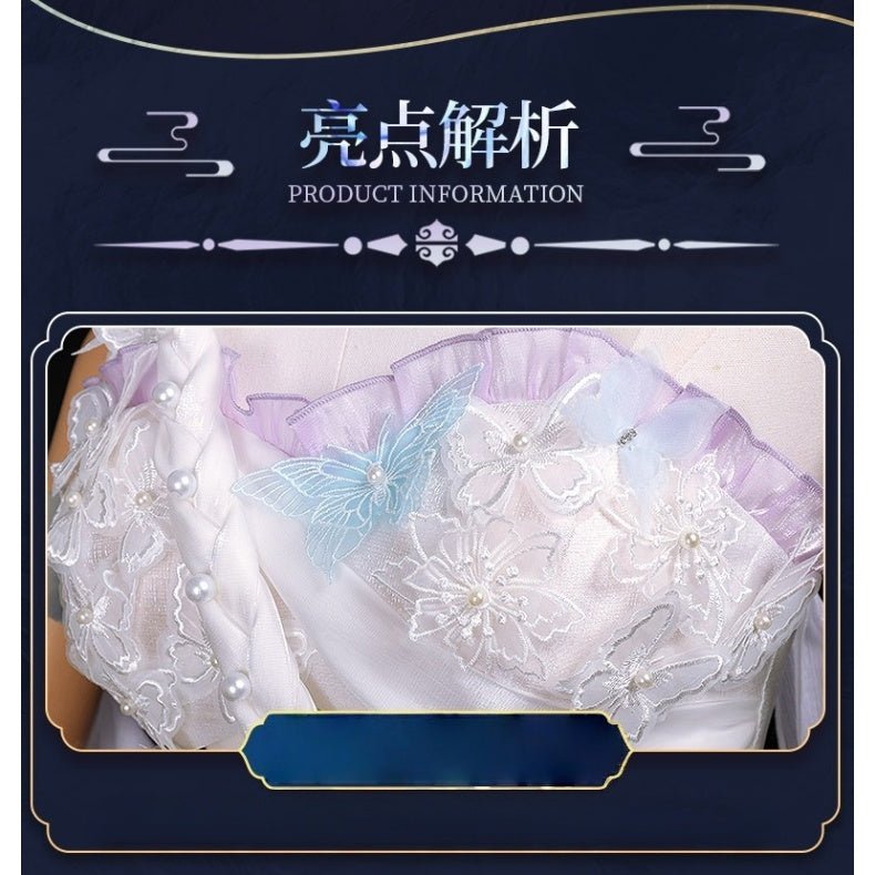 Complete Honor of Kings Haiyue Original Skin Cosplay Costume Set with Props for Women - Coscosmos