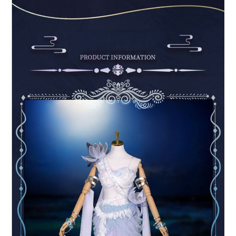 Complete Honor of Kings Haiyue Original Skin Cosplay Costume Set with Props for Women - Coscosmos