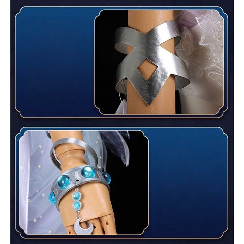 Complete Honor of Kings Haiyue Original Skin Cosplay Costume Set with Props for Women - Coscosmos