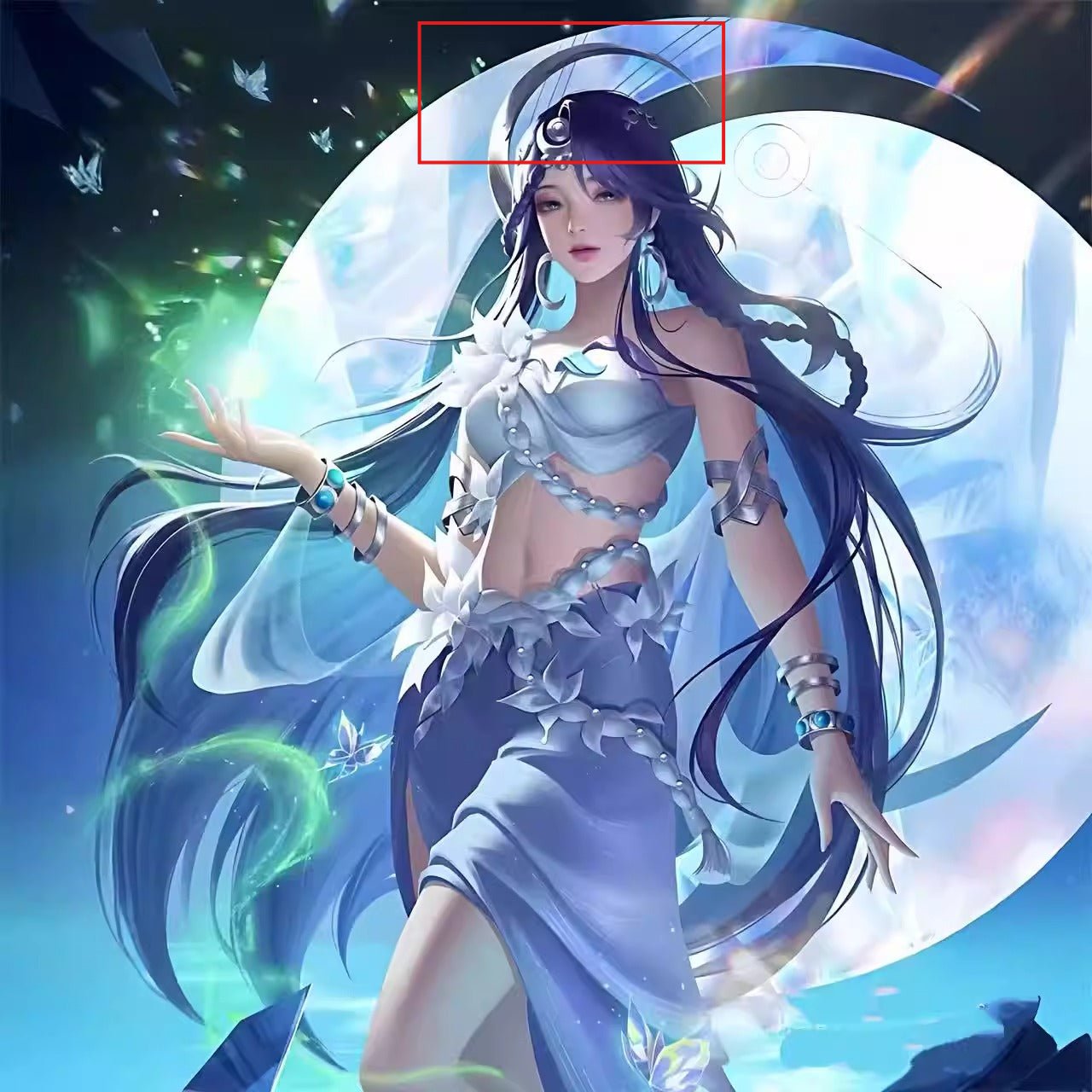 Complete Honor of Kings Haiyue Original Skin Cosplay Costume Set with Props for Women - Coscosmos