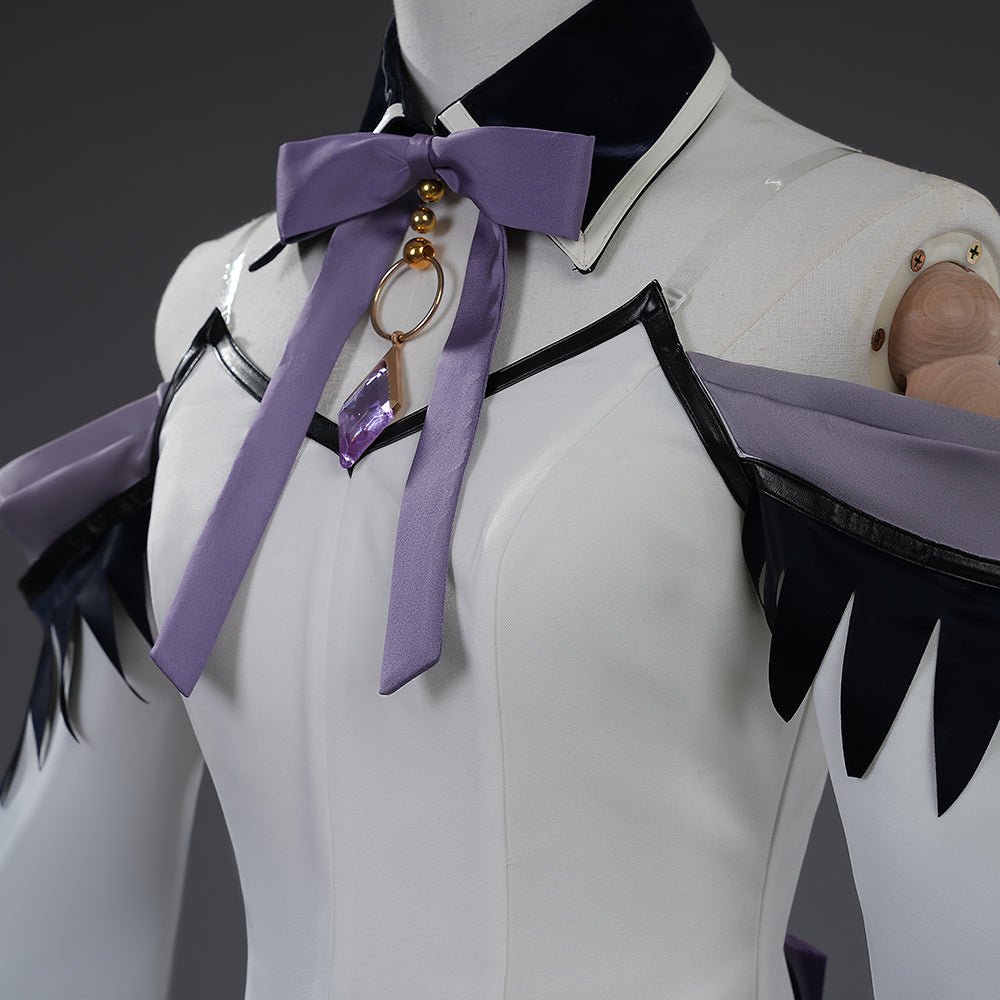 Complete Puella Magi Madoka Magica: The Movie - Walpurgisnacht: Rising Homura Akemi Cosplay Costume Set - Coscosmos