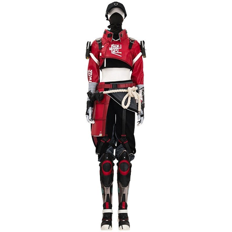 Complete Street Smart Wraith Cosplay Costume Set from Apex Legends Gold Skin Collection - Coscosmos