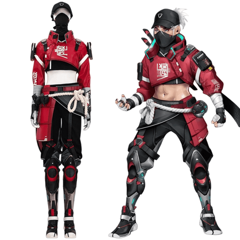 Complete Street Smart Wraith Cosplay Costume Set from Apex Legends Gold Skin Collection - Coscosmos