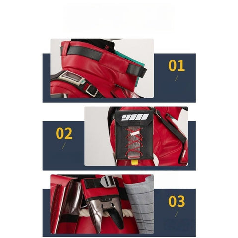 Complete Street Smart Wraith Cosplay Costume Set from Apex Legends Gold Skin Collection - Coscosmos