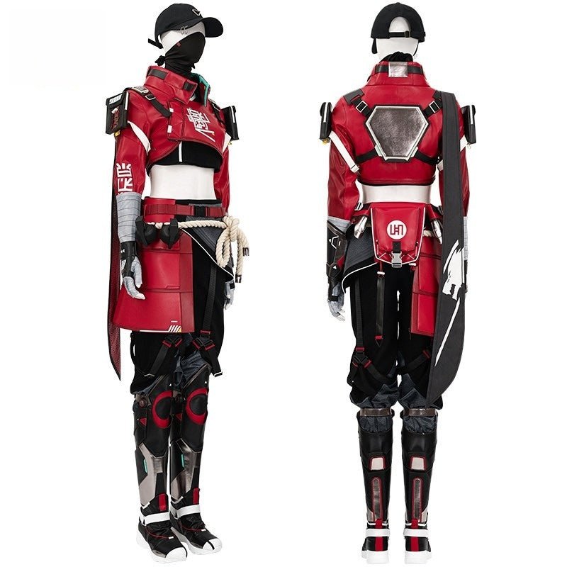 Complete Street Smart Wraith Cosplay Costume Set from Apex Legends Gold Skin Collection - Coscosmos