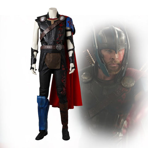 Complete Thor: Love and Thunder Thor Odinson Cosplay Costume Suit Full Set with Mjolnir - Coscosmos
