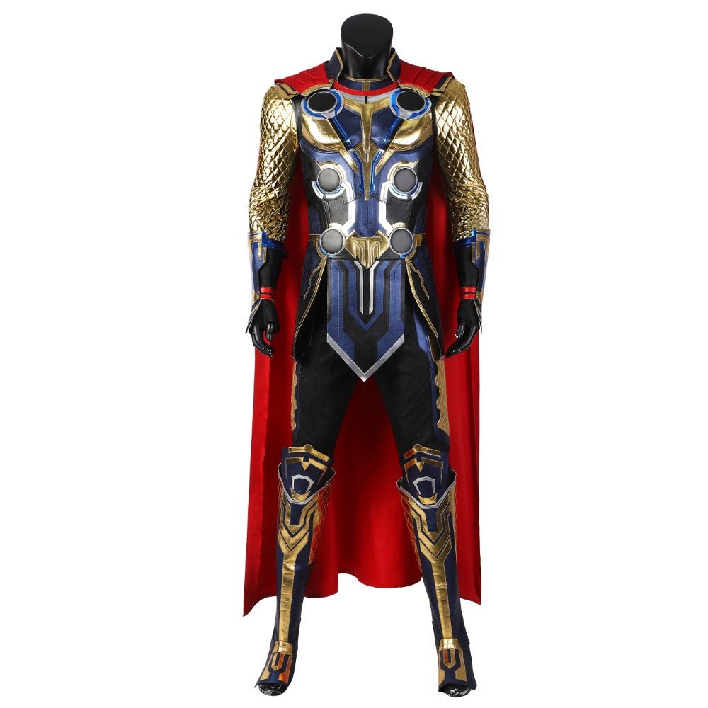 Complete Thor: Love and Thunder Thor Odinson Cosplay Costume Suit Full Set with Mjolnir - Coscosmos