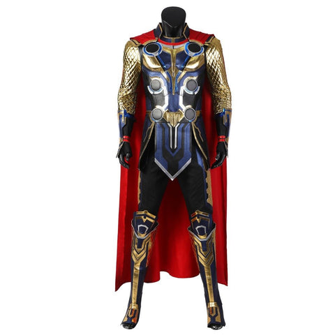 Complete Thor: Love and Thunder Thor Odinson Cosplay Costume Suit Full Set with Mjolnir - Coscosmos