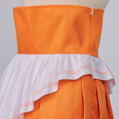 Cosmic Princess Kaguya! Tanuki Off - the - Shoulder Wide Sleeve Cosplay Costume Full Set - Coscosmos