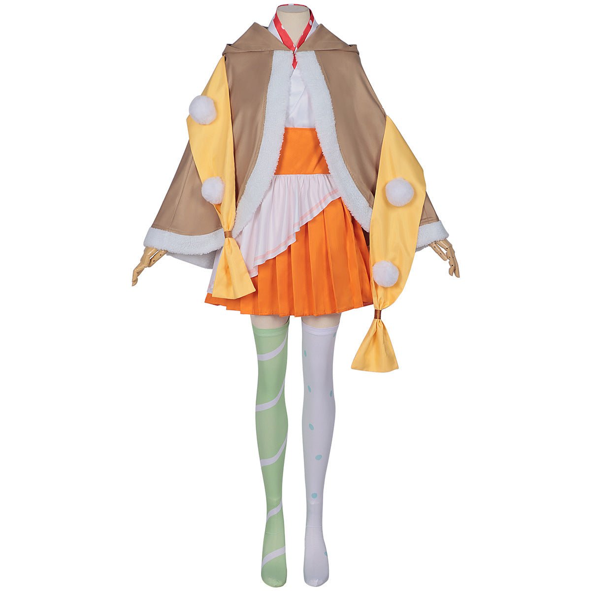 Cosmic Princess Kaguya! Tanuki Off - the - Shoulder Wide Sleeve Cosplay Costume Full Set - Coscosmos