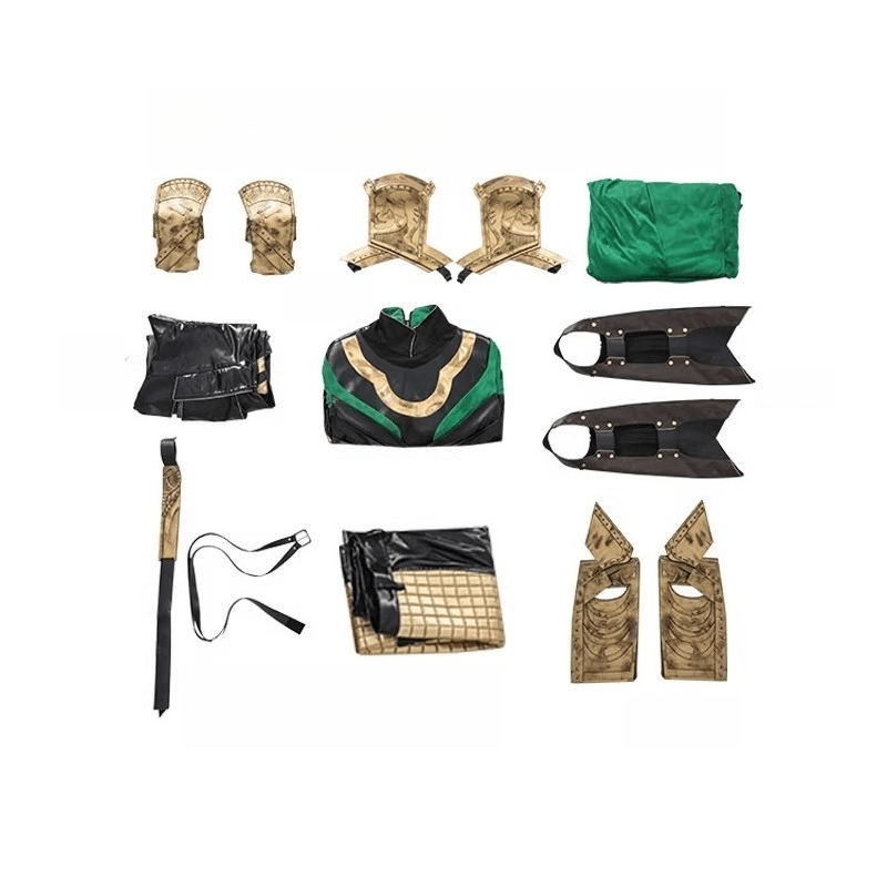 Custom Loki Season 1 TVA Variant Full Armor Upgrade Cosplay Costume Set – Tailor - Made for Authentic Look - Coscosmos
