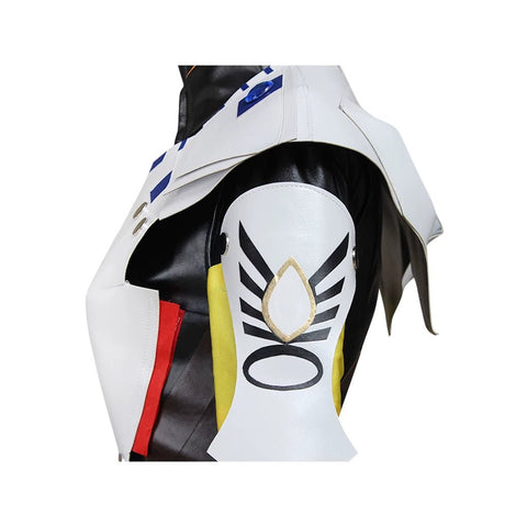 Custom Mercy Cosplay Costume from Overwatch – Female Hero Halloween Outfit Full Set - Coscosmos