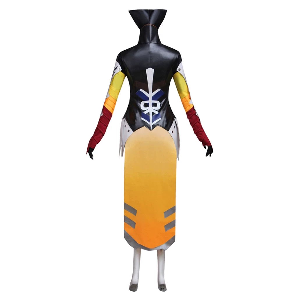 Custom Mercy Cosplay Costume from Overwatch – Female Hero Halloween Outfit Full Set - Coscosmos