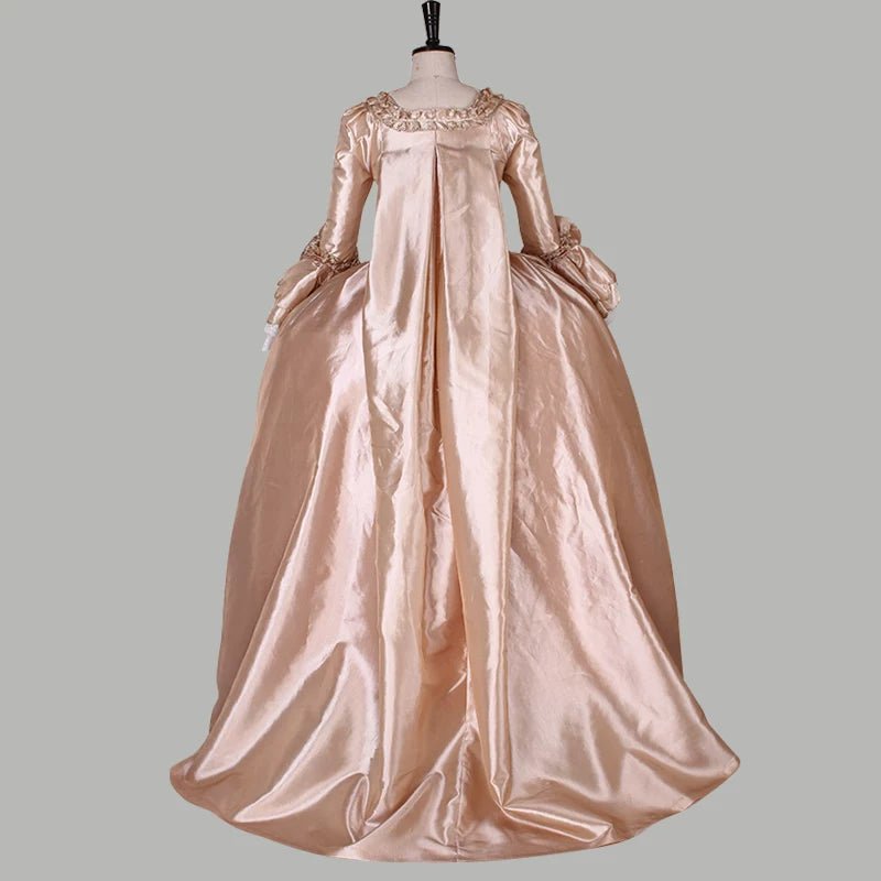 Customizable Marie Antoinette Rococo Ball Gown | Pink & Gold Baroque Medieval Victorian Dress - Coscosmos