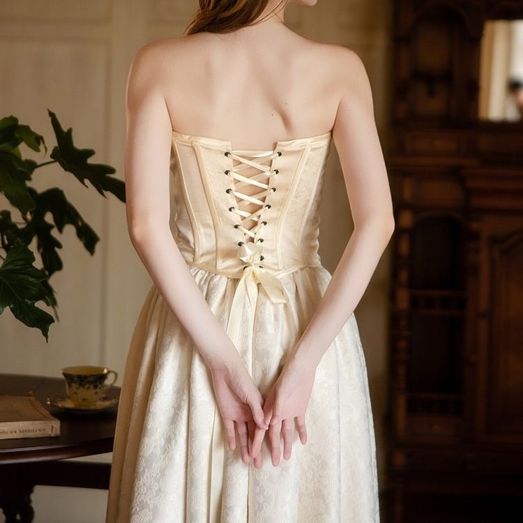 Customized Vintage 90s Macrame Lace Wedding Gown: Off - Shoulder Italian Style Bridal Dress - Coscosmos
