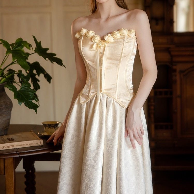 Customized Vintage 90s Macrame Lace Wedding Gown: Off - Shoulder Italian Style Bridal Dress - Coscosmos