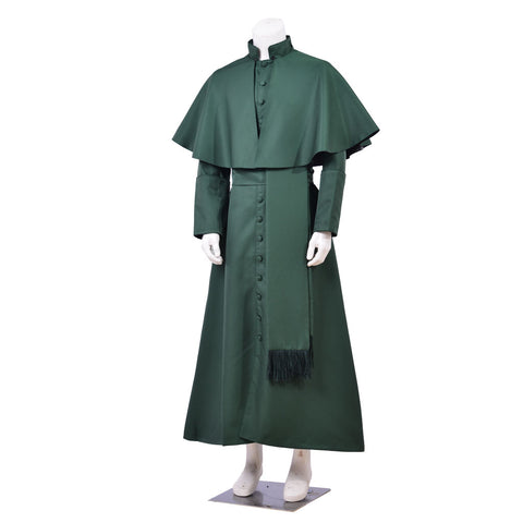 Medieval Clergy Robe - Custom-Made Catholic Priest Cassock & Liturgical Vestments | Coscomos Men Medieval Series