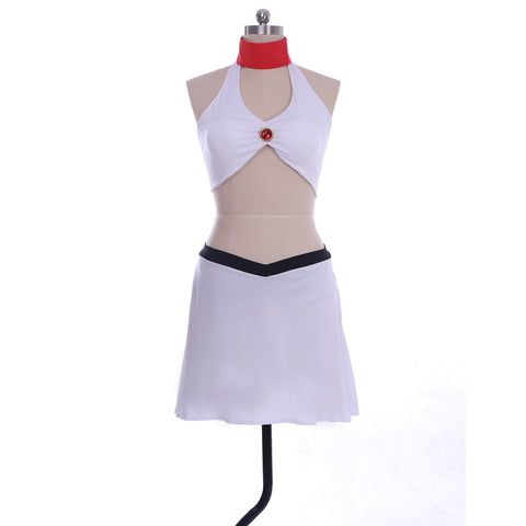 The Last Airbender Ty Lee Cosplay Swimsuit Set – Sexy White Top and Mini Skirt