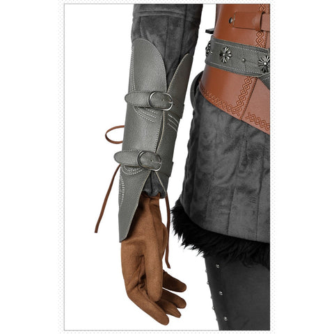 The Witcher IV Ciri Cosplay Costume Full Set With Cloak For Women
